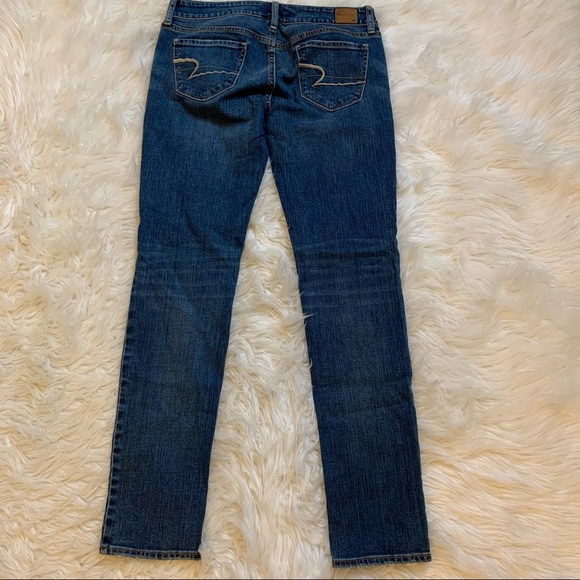 American Eagle Stretch Skinny Dark Wash Jeans 6 - Picture 7 of 9